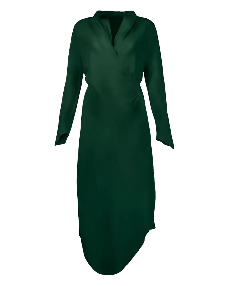 Peter Cohen Asymmetrisches Victor Wickelkleid - Grün Grün