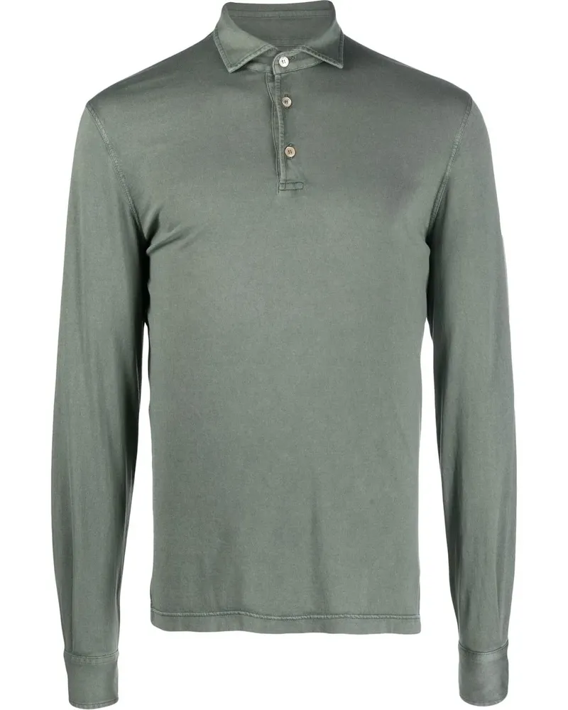 Fedeli Langärmeliges Poloshirt - Grün Grün