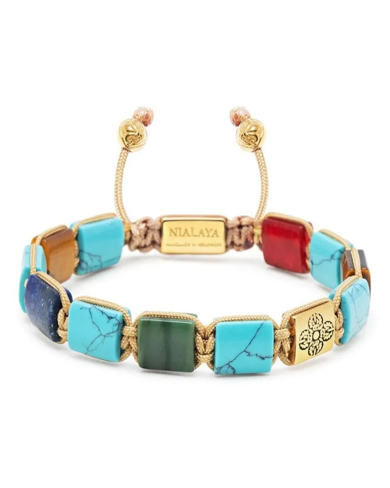Nialaya Armband mit Schmucksteinen - Gold Gold