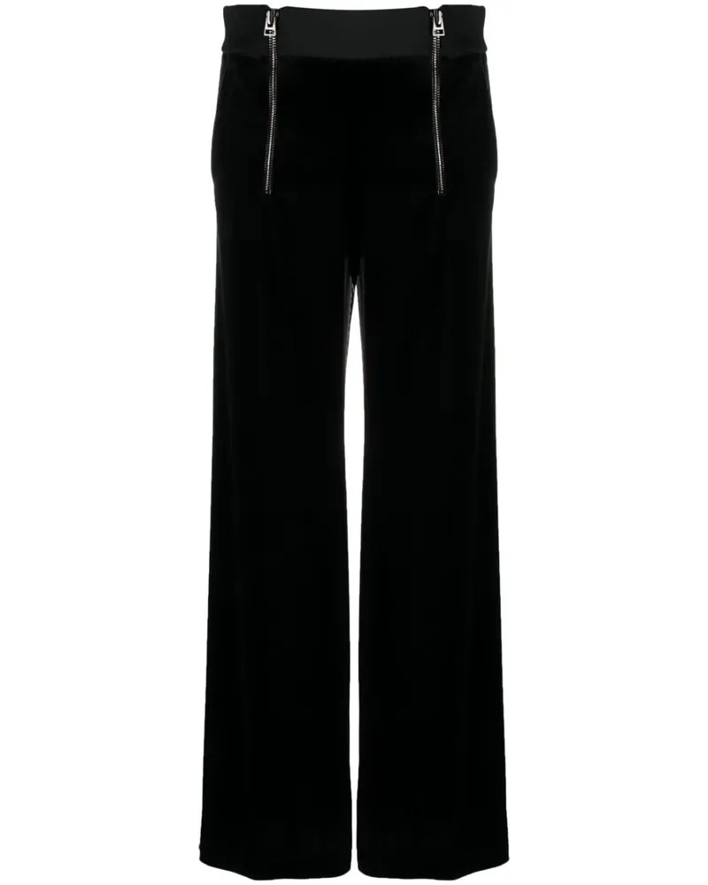 Tom Ford High-Waist-Hose mit weitem Bein - Schwarz Schwarz