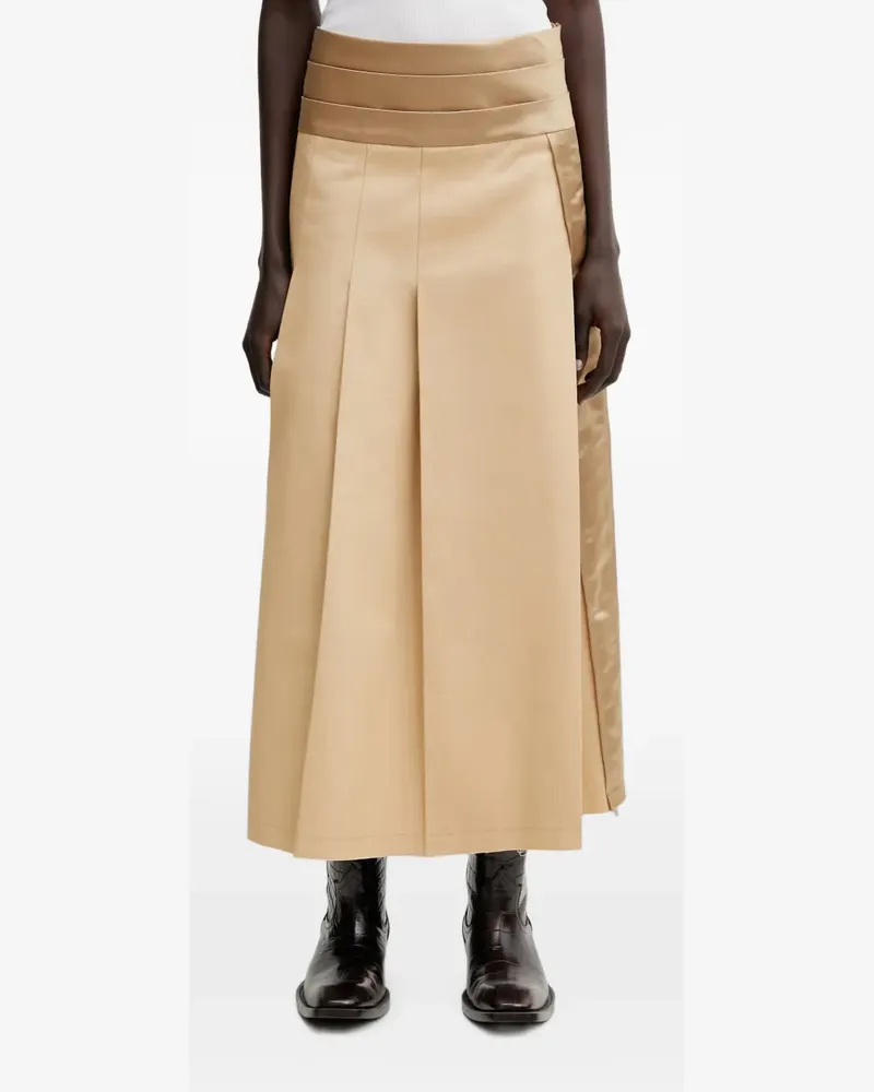 Undercover Midirock mit Falten - Nude Nude