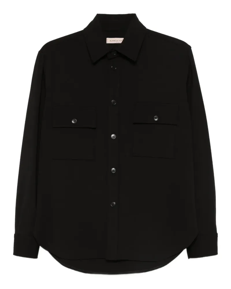 Blanca Hemd mit Brusttaschen - Schwarz Schwarz