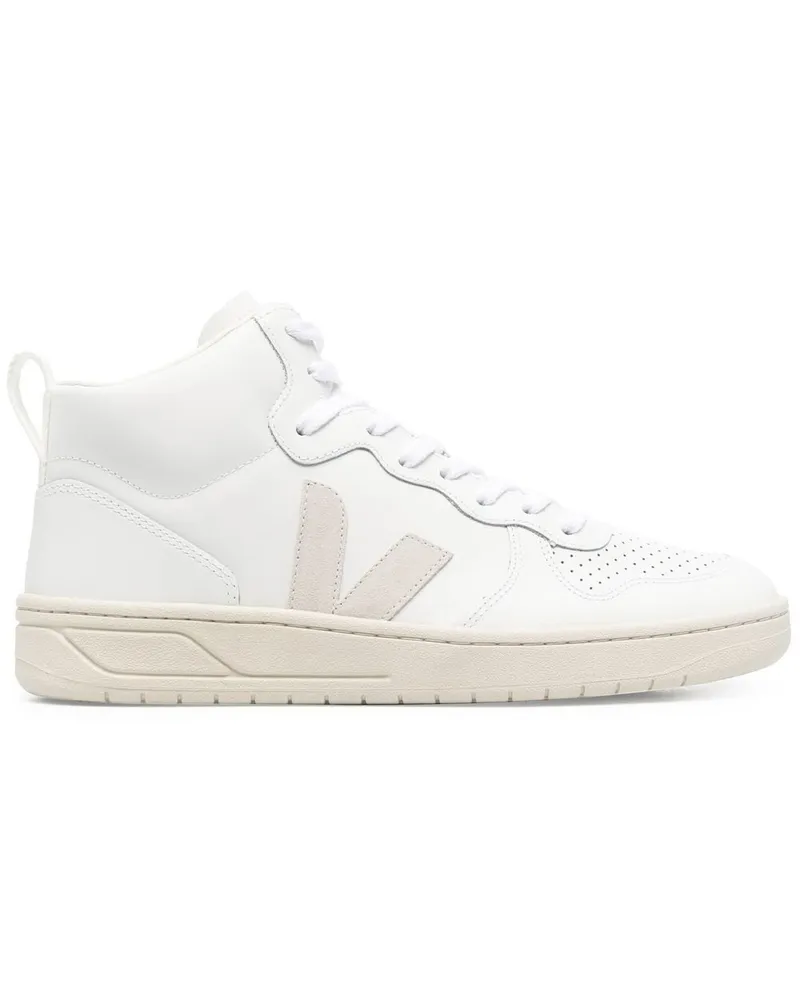 VEJA V-15 High-Top-Sneakers - Weiß Weiß