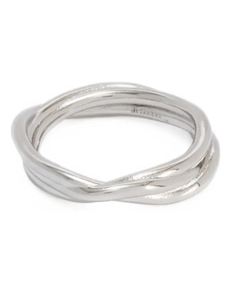 Jil Sander Handgefertigter Ring im Layering-Look - Silber Silber