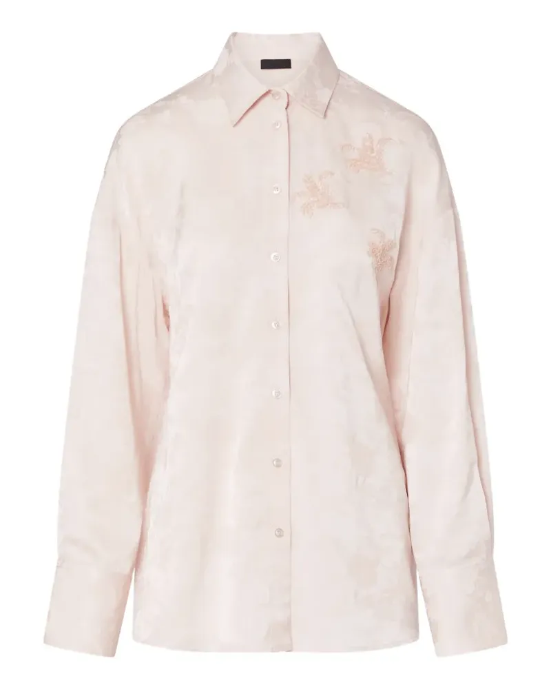 Liu Jo jacquard shirt with jewel embroidery - Nude Nude