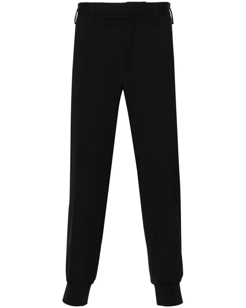 Neil Barrett Halbhohe Tapered-Hose - Schwarz Schwarz