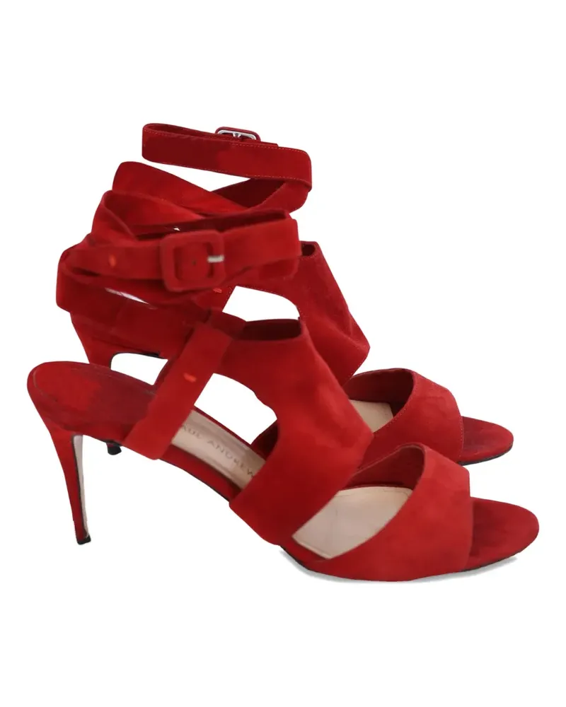 Paul Andrew suede sandals - Rot Rot