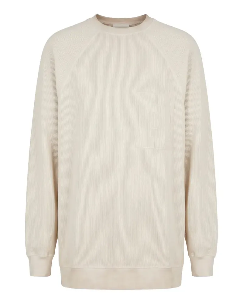 HALFBOY Gerippter Pullover - Nude Nude