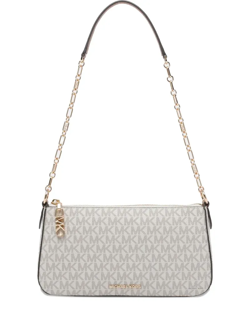Michael Kors logo-pattern shoulder bag - Nude Nude