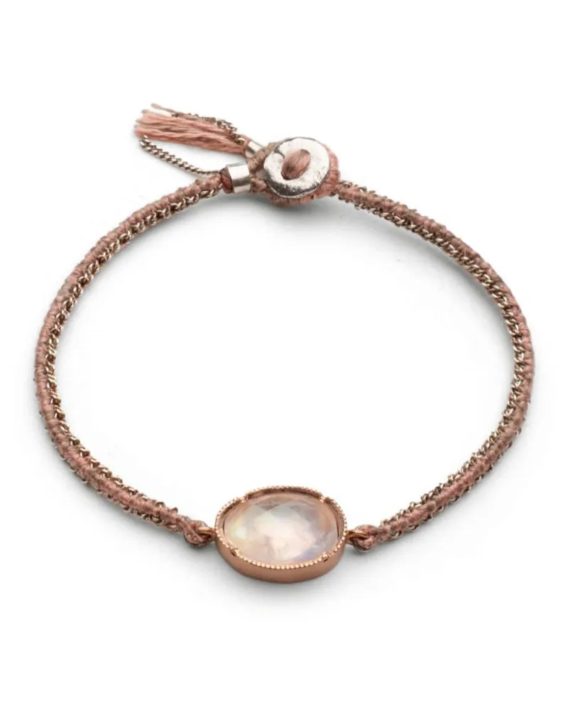 Brooke Gregson 18kt yellow gold Orbit moonstone baracelet Gold