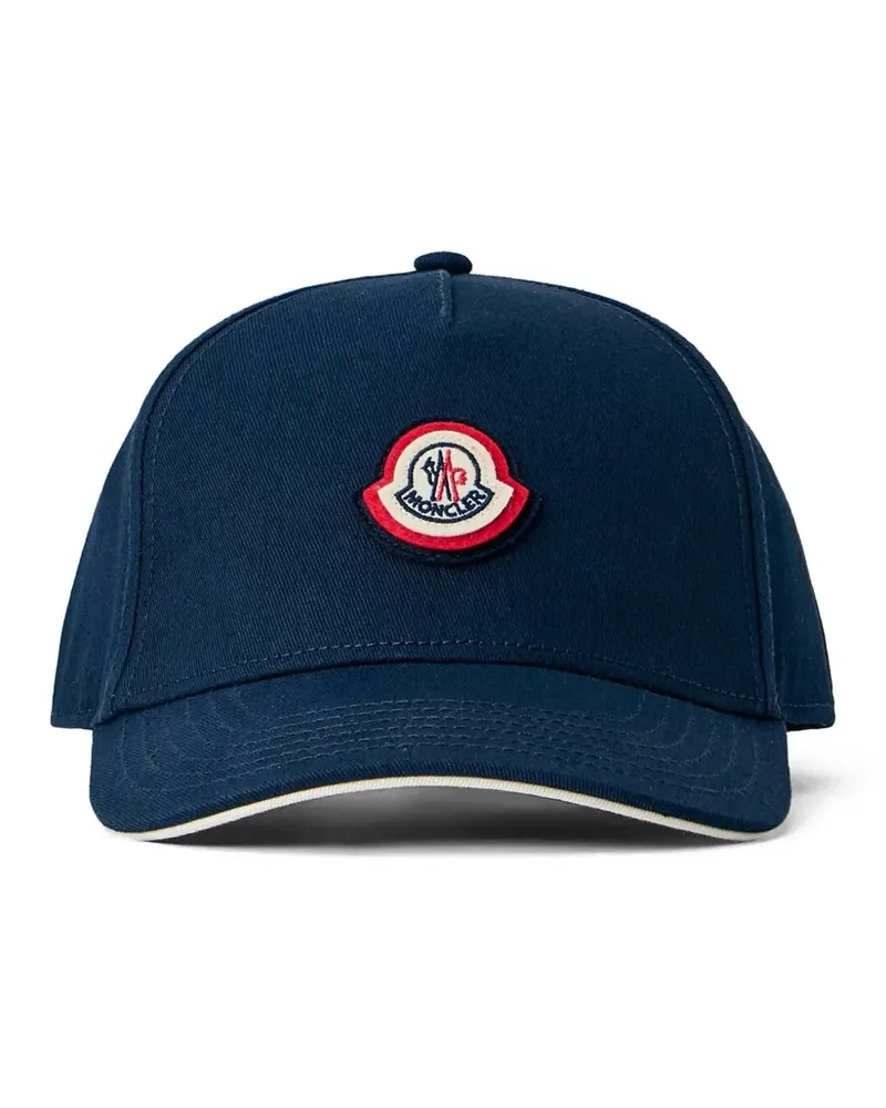 Moncler Baseballkappe mit Logo-Patch - Blau Blau