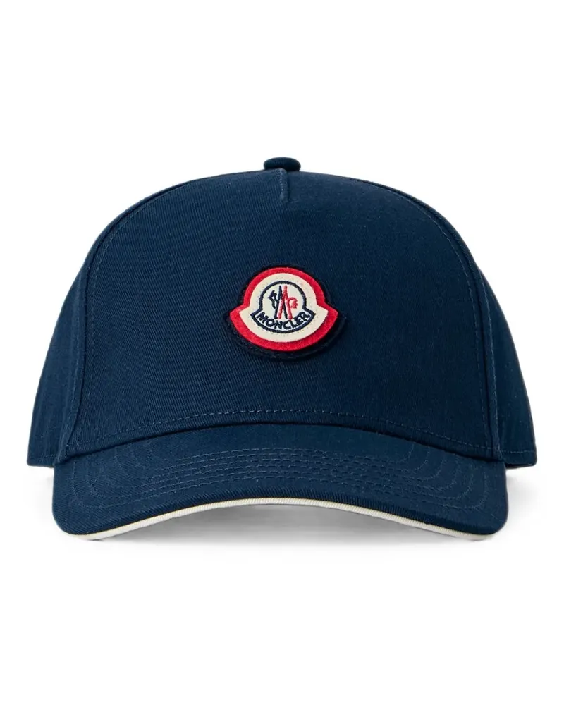 Moncler Baseballkappe mit Logo-Patch - Blau Blau