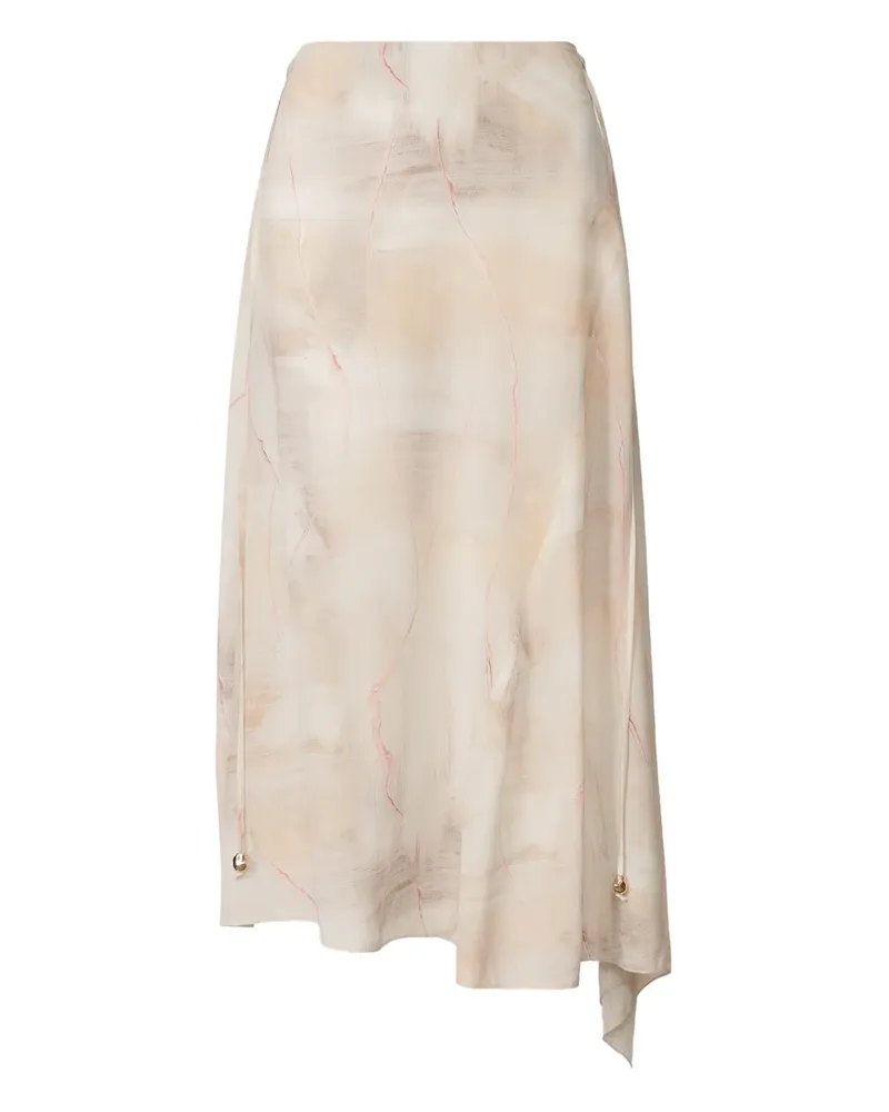 Fabiana Filippi Rock mit asymmetrischem Saum - Nude Nude