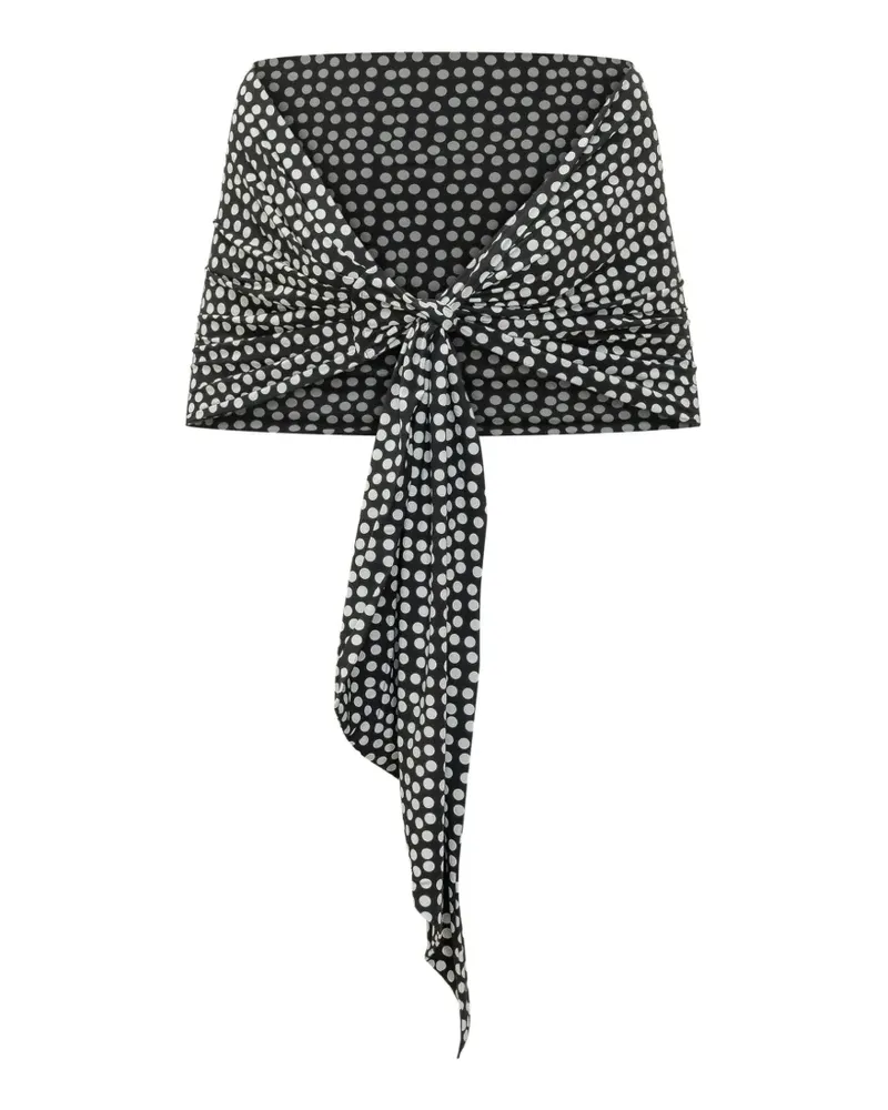 Chiara Boni polka-dot scarf - Schwarz Schwarz