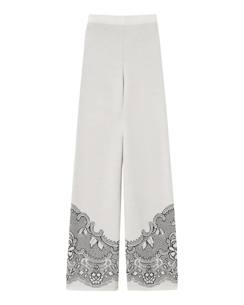 Twin-Set Gestrickte Jacquard-Hose - Nude Nude