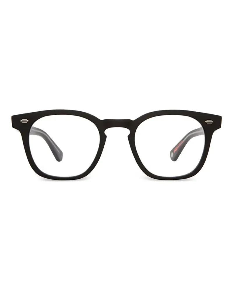 Garrett Leight Byrne Brille mit eckigem Gestell - Schwarz Schwarz