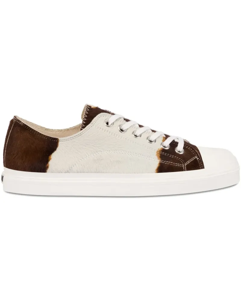 Moschino Cowhide Sneakers mit Einsätzen - Nude Nude