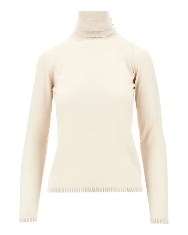 Max Mara roll-neck virgin wool sweater - Nude Nude