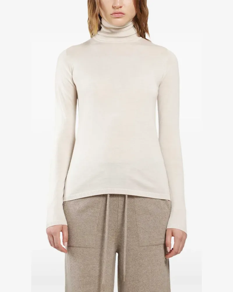 Max Mara Pullover mit Rollkragen - Nude Nude