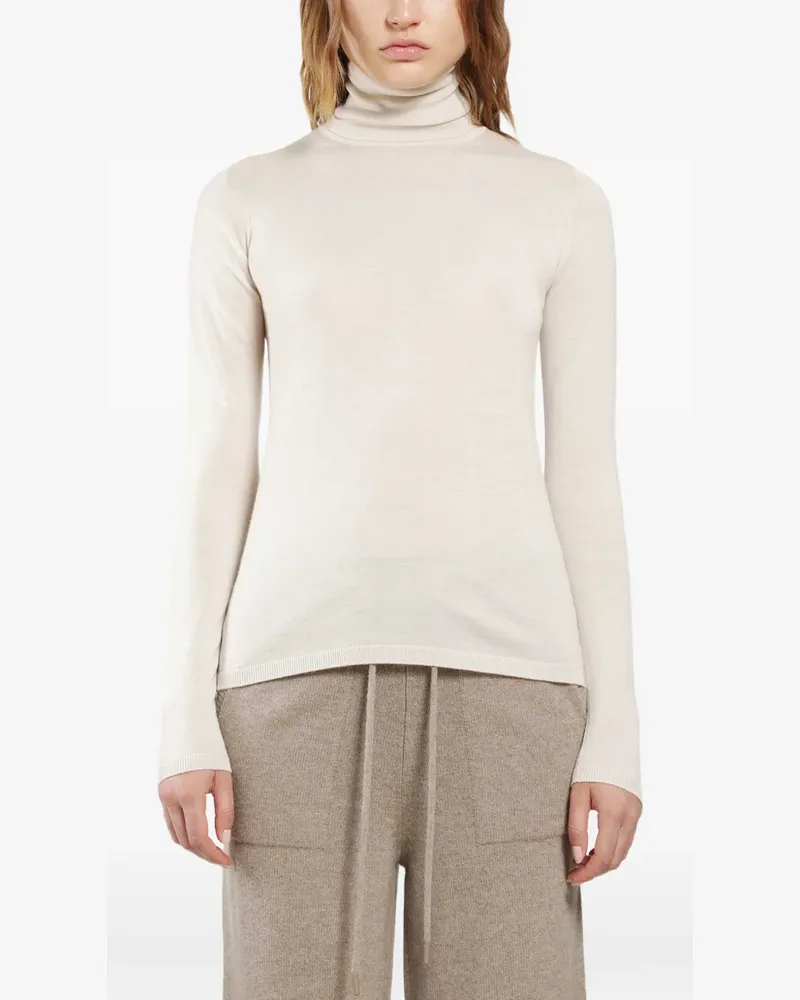 Max Mara Pullover mit Rollkragen - Nude Nude