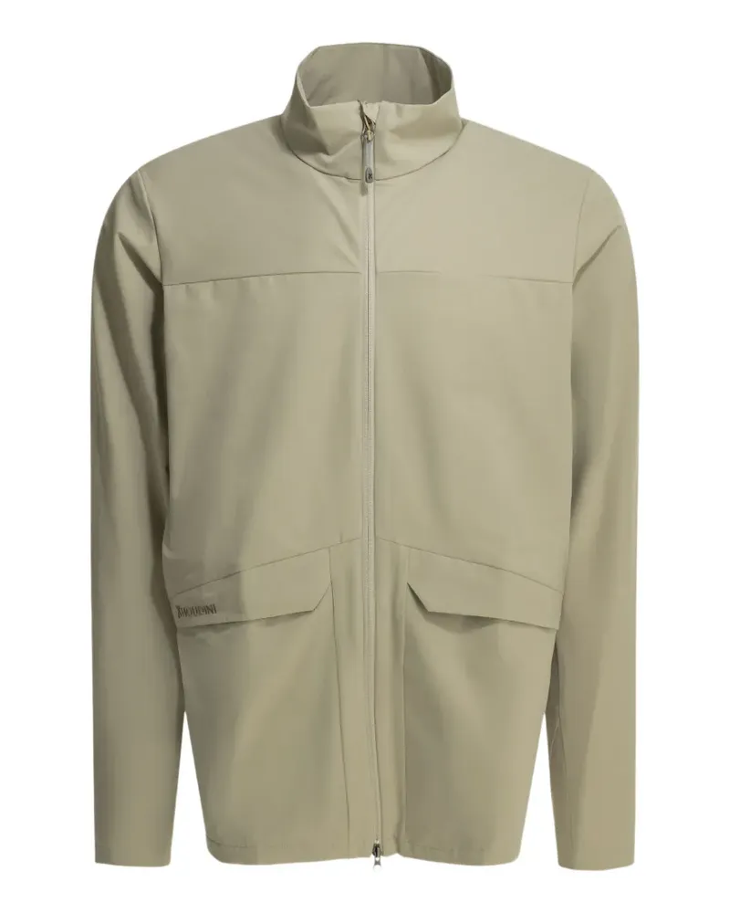 Houdini M Go logo-embroidered zip-up jacket - Grün Grün