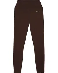 SPORTY & RICH Leggings mit Logo-Print Braun