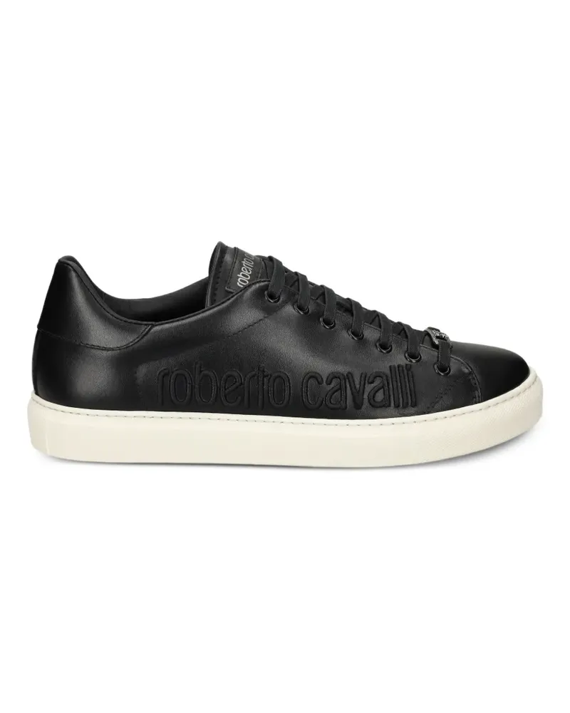 Roberto Cavalli Sneakers mit Logo-Prägung - Schwarz Schwarz