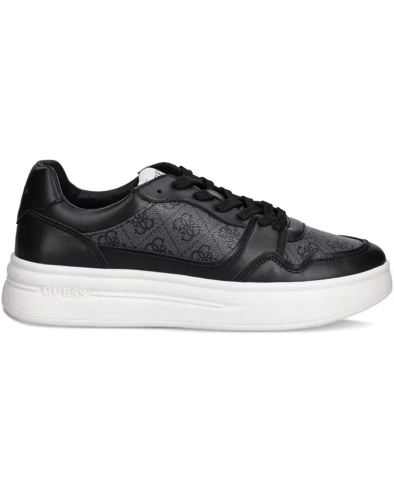 Guess Sneakers aus Leder - Schwarz Schwarz
