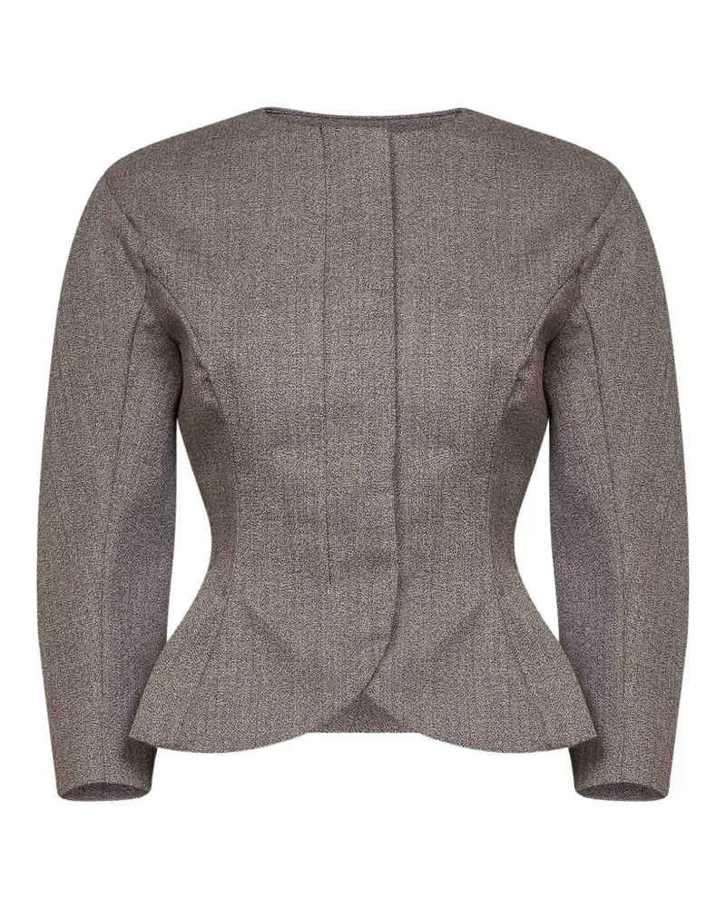 Jacquemus Jacke mit Schößchen-Saum - Braun Braun