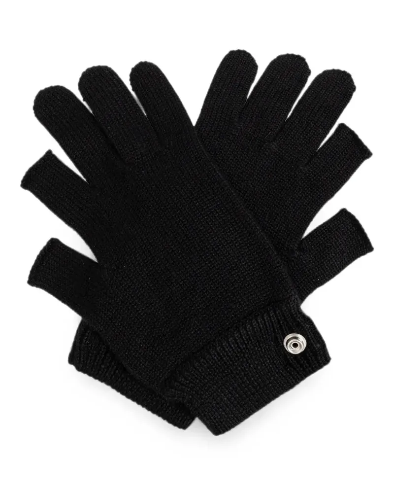 Rick Owens touchscreen gloves - Schwarz Schwarz