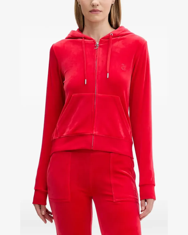 Juicy Couture Hoodie mit Reißverschlusstaschen vorne - Rot Rot