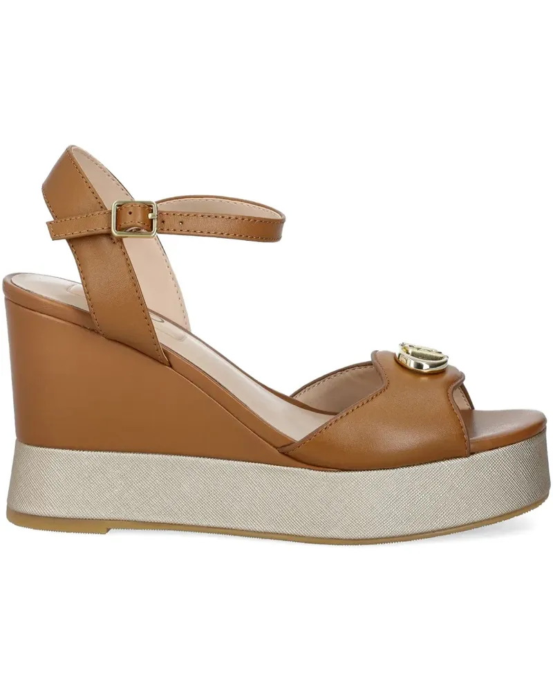 Liu Jo Wedge-Sandalen mit Plateau - Braun Braun