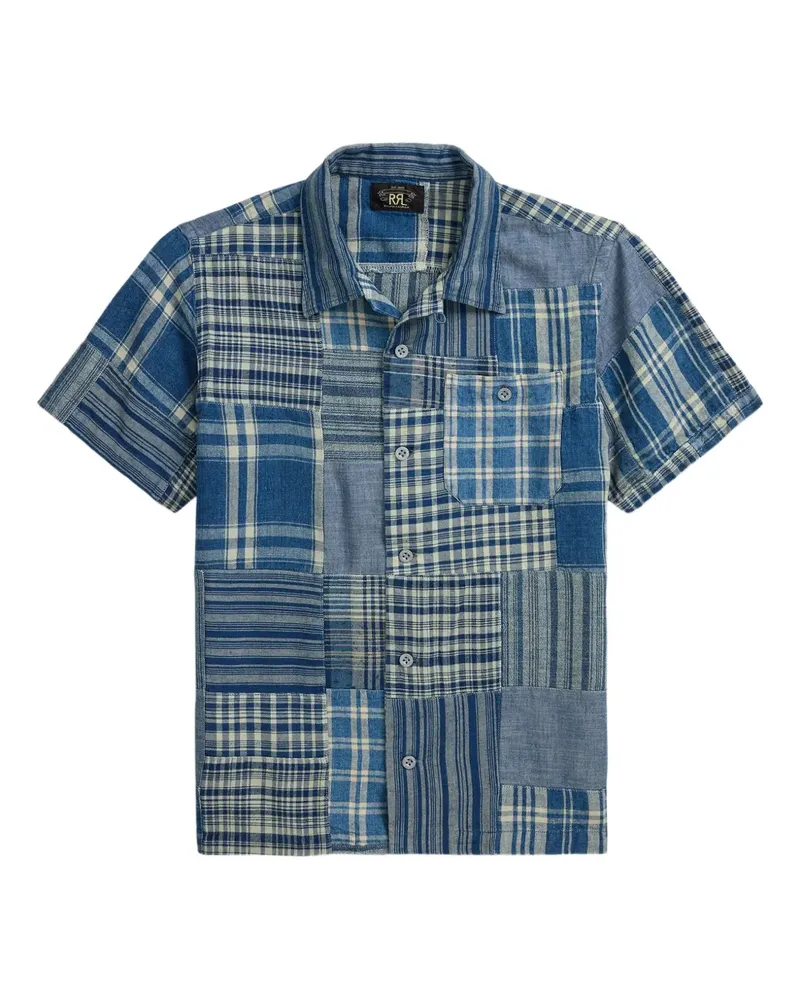 Ralph Lauren Hemd im Patchwork-Look - Blau Blau