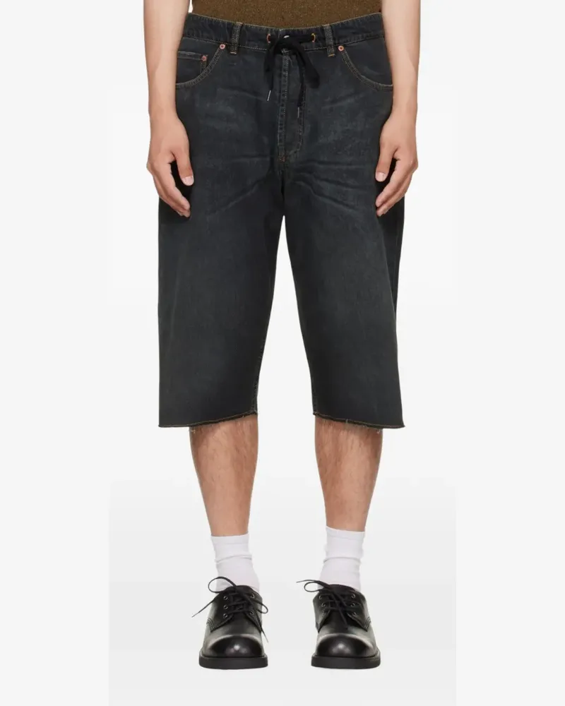 Maison Margiela drawstring-waist denim shorts - Schwarz Schwarz