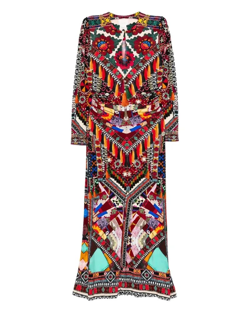 Camilla Patchwork Alchemy Kleid - Rot Rot