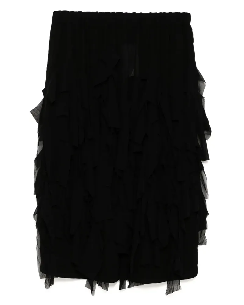 Comme des Garçons Asymmetrischer Rock - Schwarz Schwarz
