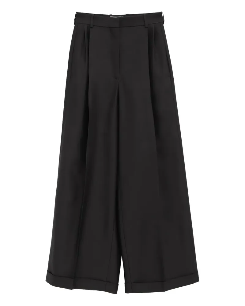 Loewe Hose mit Bundfalten - Schwarz Schwarz
