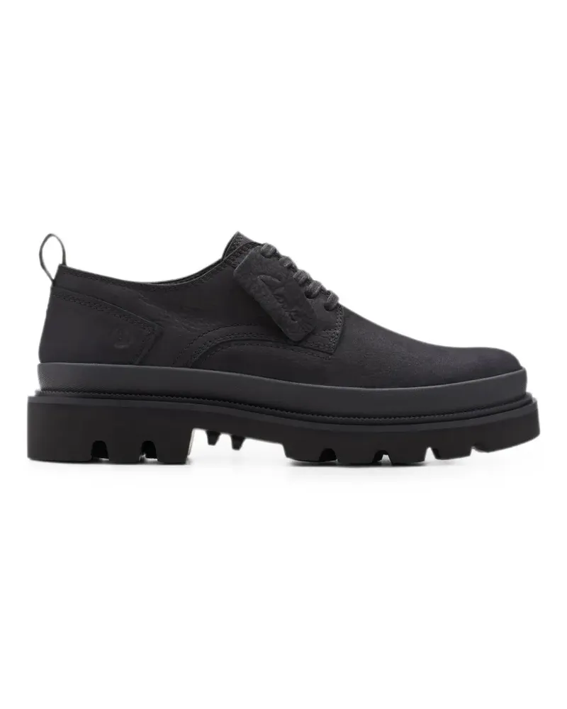 Clarks Badell Lace round-toe Derby shoes - Schwarz Schwarz