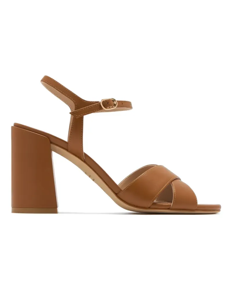 Stuart Weitzman Alyssa Sandalen mit überkreuzten Riemen - Braun Braun