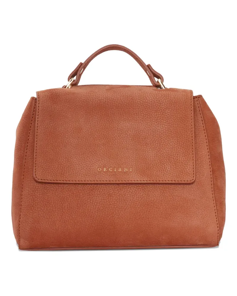 Orciani top-handle leather shoulder bag - Braun Braun