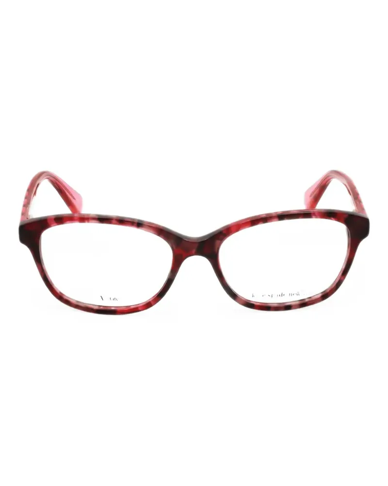 Kate Spade Cat-Eye-Brille in Schildpattoptik - Rot Rot