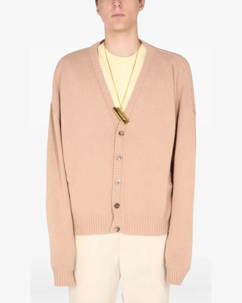 AMBUSH V-neck cardigan - Nude Nude