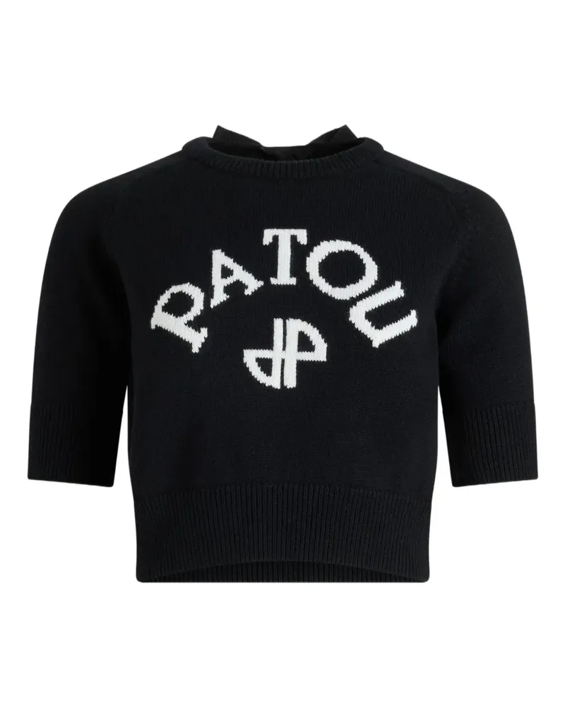Patou Pullover mit Logo-Stickerei - Schwarz Schwarz