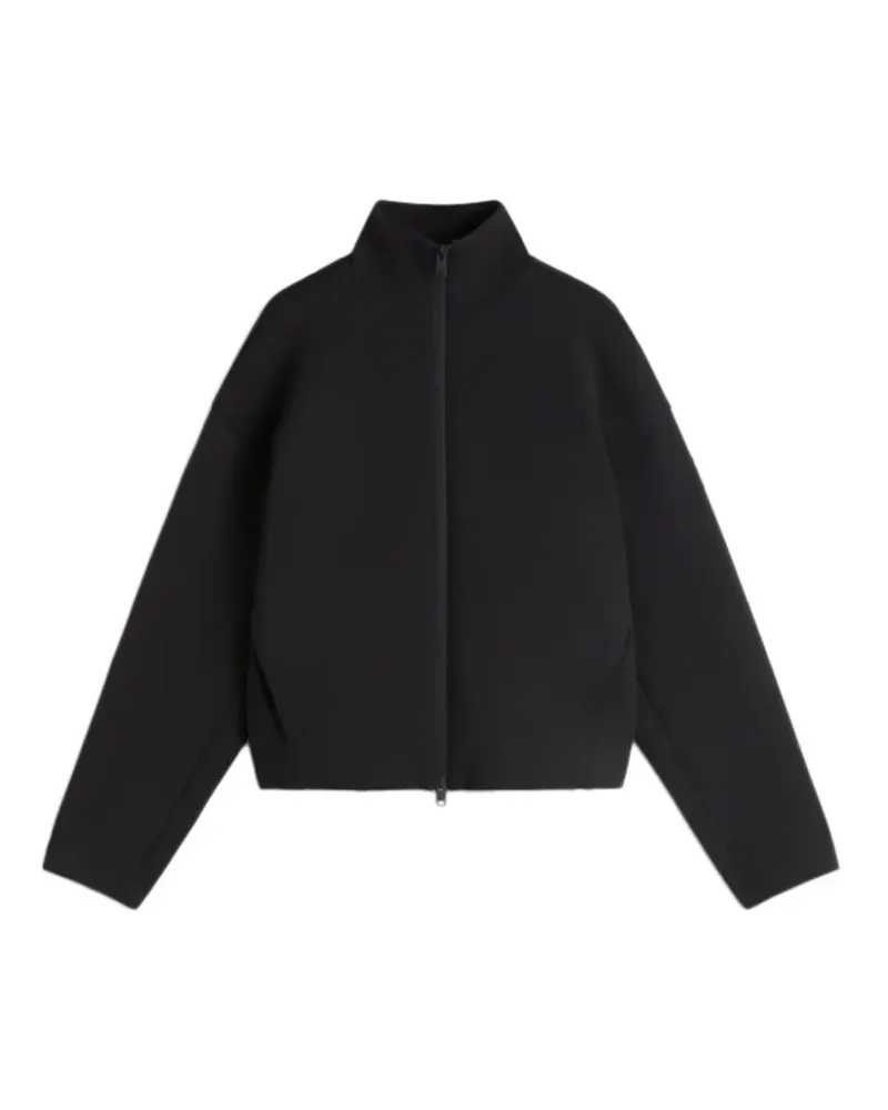 ECOALF Austin logo-patch zip-up sweatshirt - Schwarz Schwarz