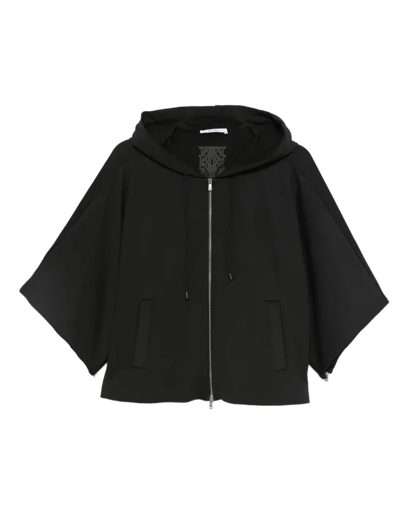 Max Mara Hoodie mit Cape-Ärmeln - Schwarz Schwarz