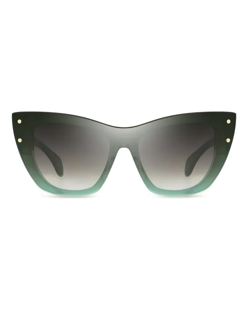 Bugatti Sonnenbrille mit Cat-Eye-Gestell - Grün Grün