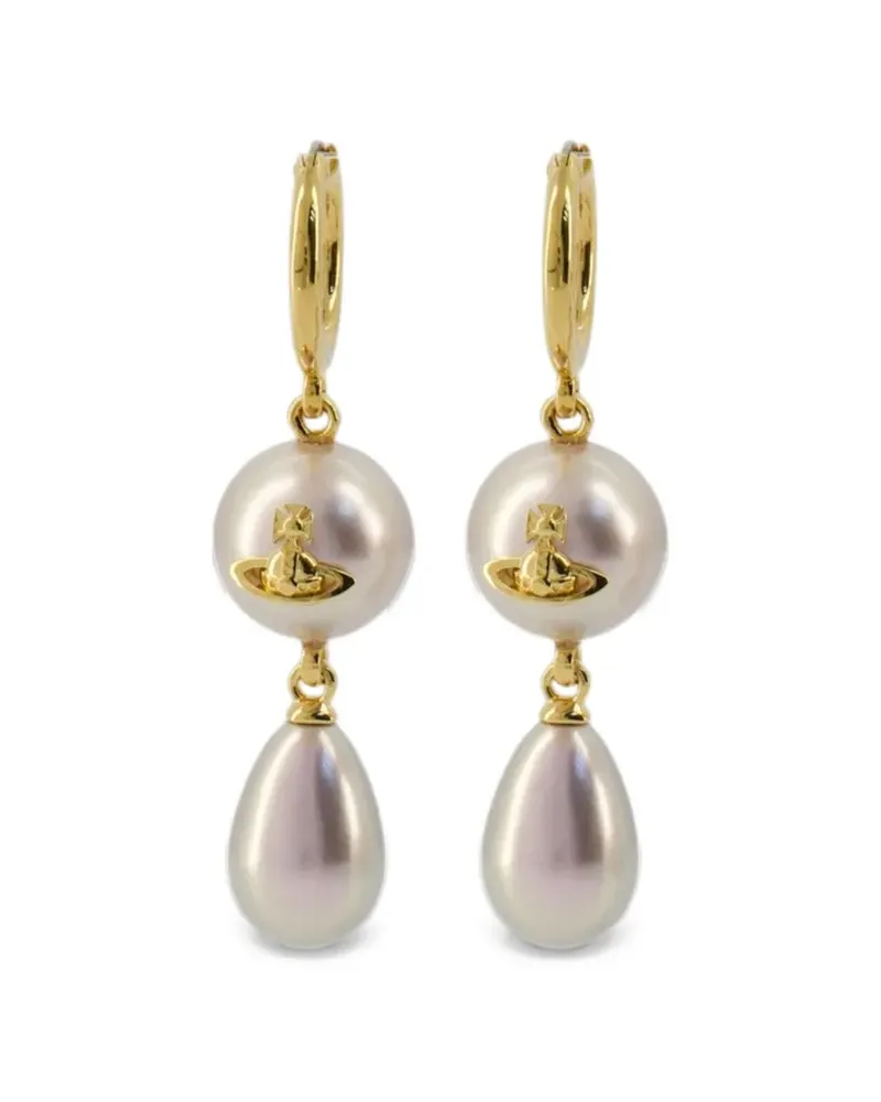 Vivienne Westwood Martha Orb-plaque earrings - Gold Gold