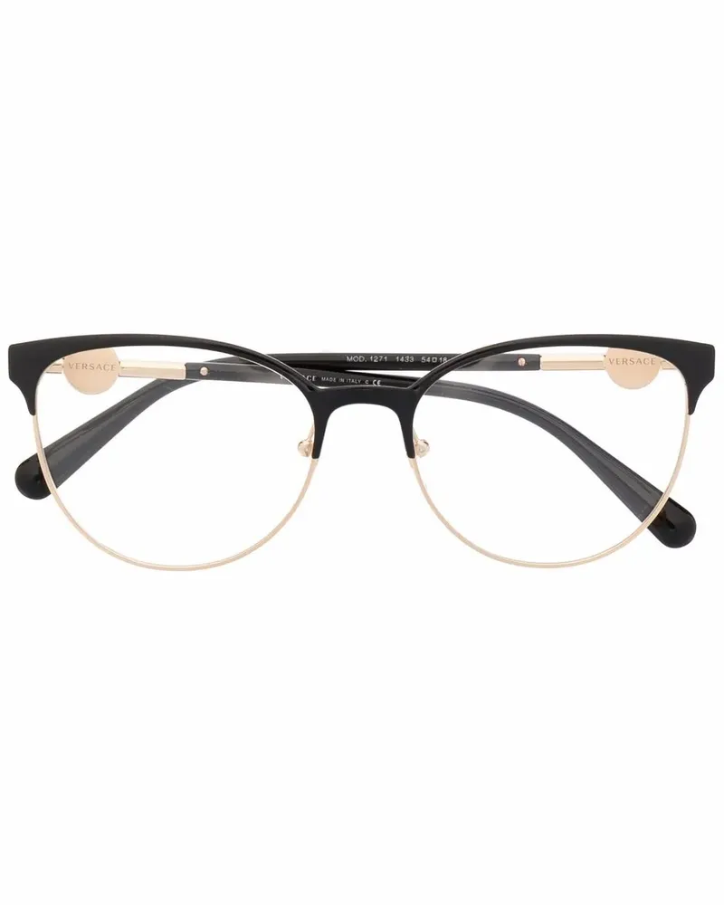 Versace Brille mit eckigem Gestell - Gold Gold