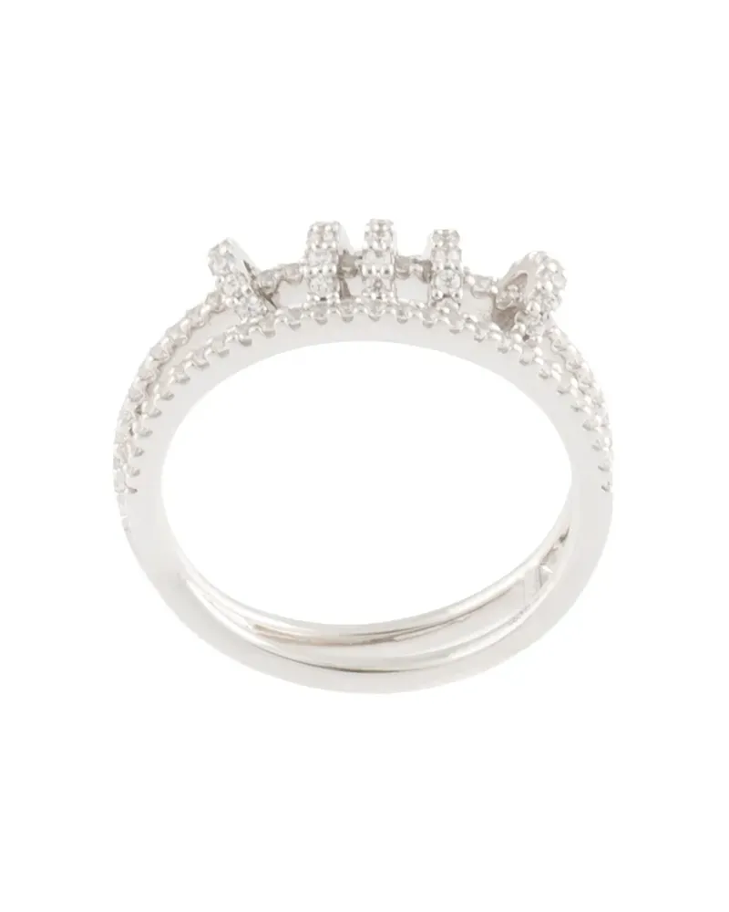 APM Monaco Klassischer Ring - Silber Silber