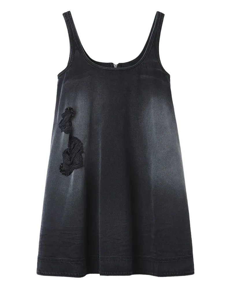 Simone Rocha Minikleid mit Perlenapplikation - Grau Grau